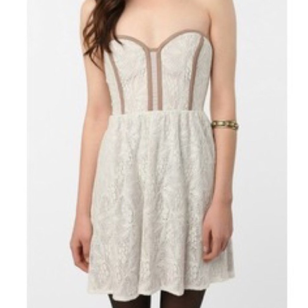 Lace Strapless Dress